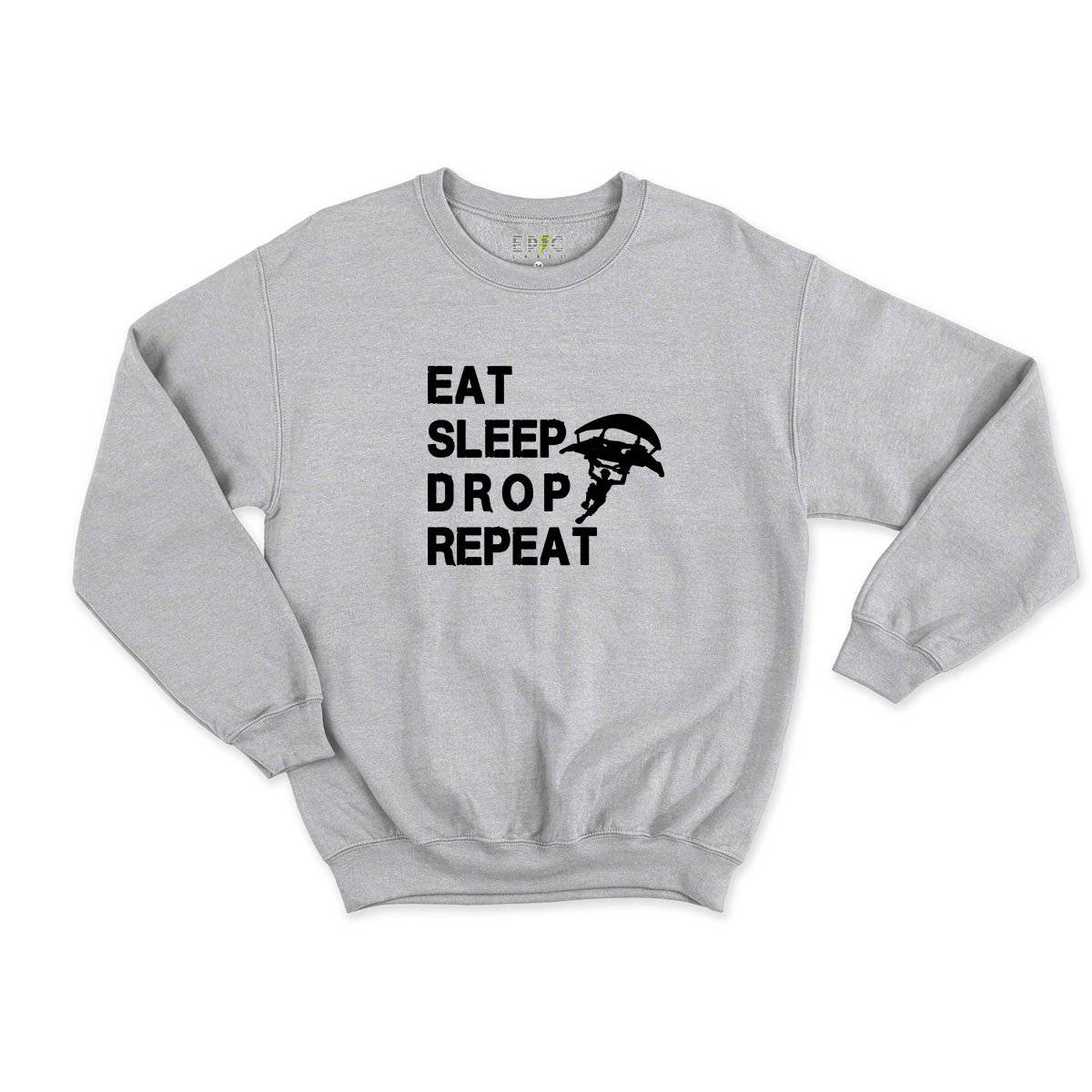 Epic Label Sweatshirt Eat Sleep Drop Repeat Sweat Enfant