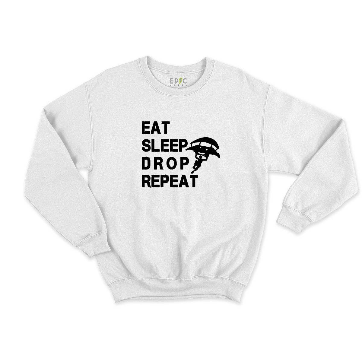 Epic Label Sweatshirt Eat Sleep Drop Repeat Sweat Enfant