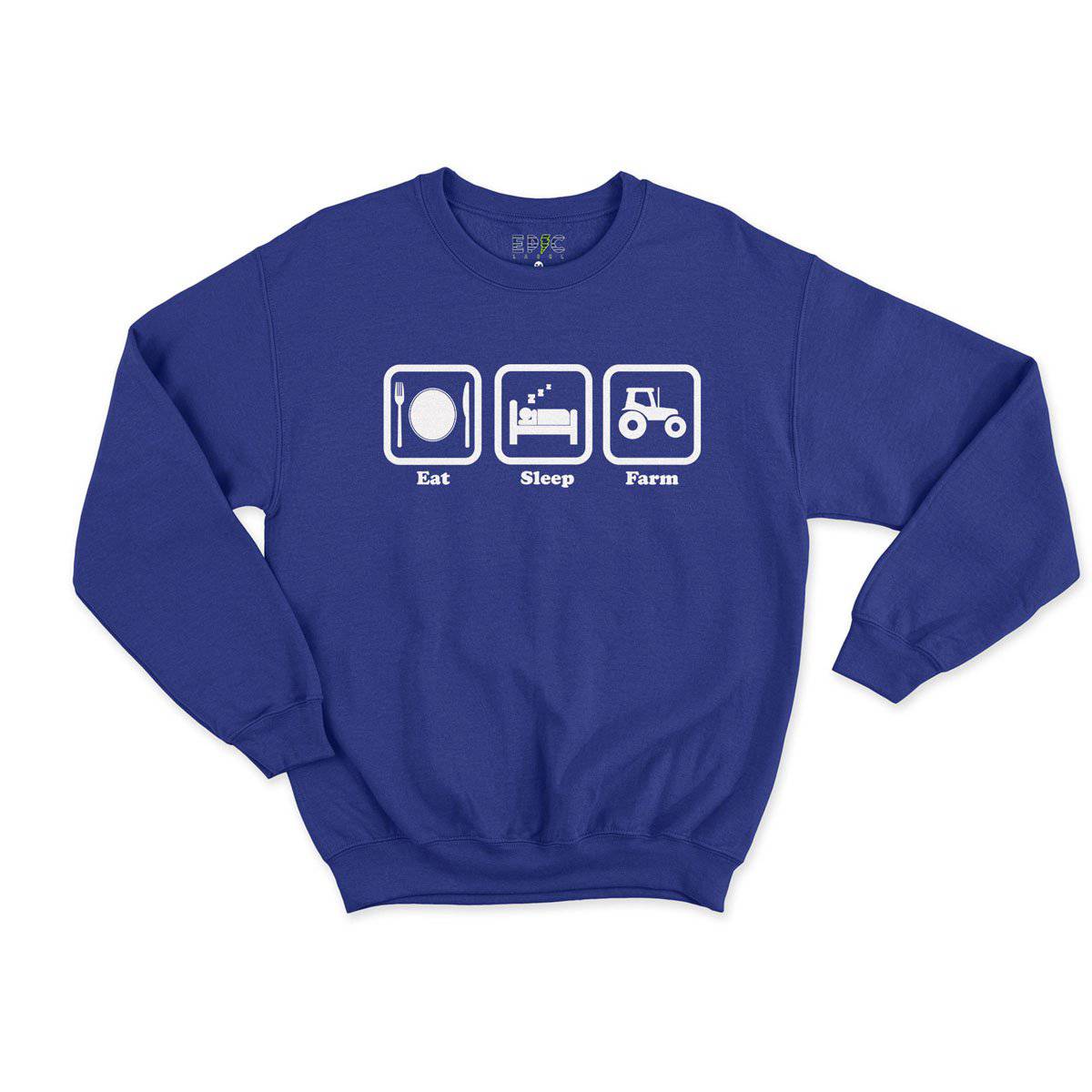Epic Label Sweatshirt Eat Sleep Farm Sweat Enfant