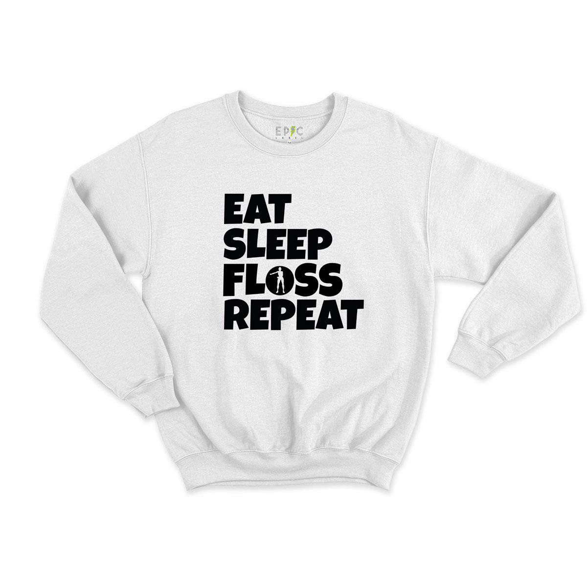 Epic Label Sweatshirt Eat Sleep Floss Repeat Sweat Enfant