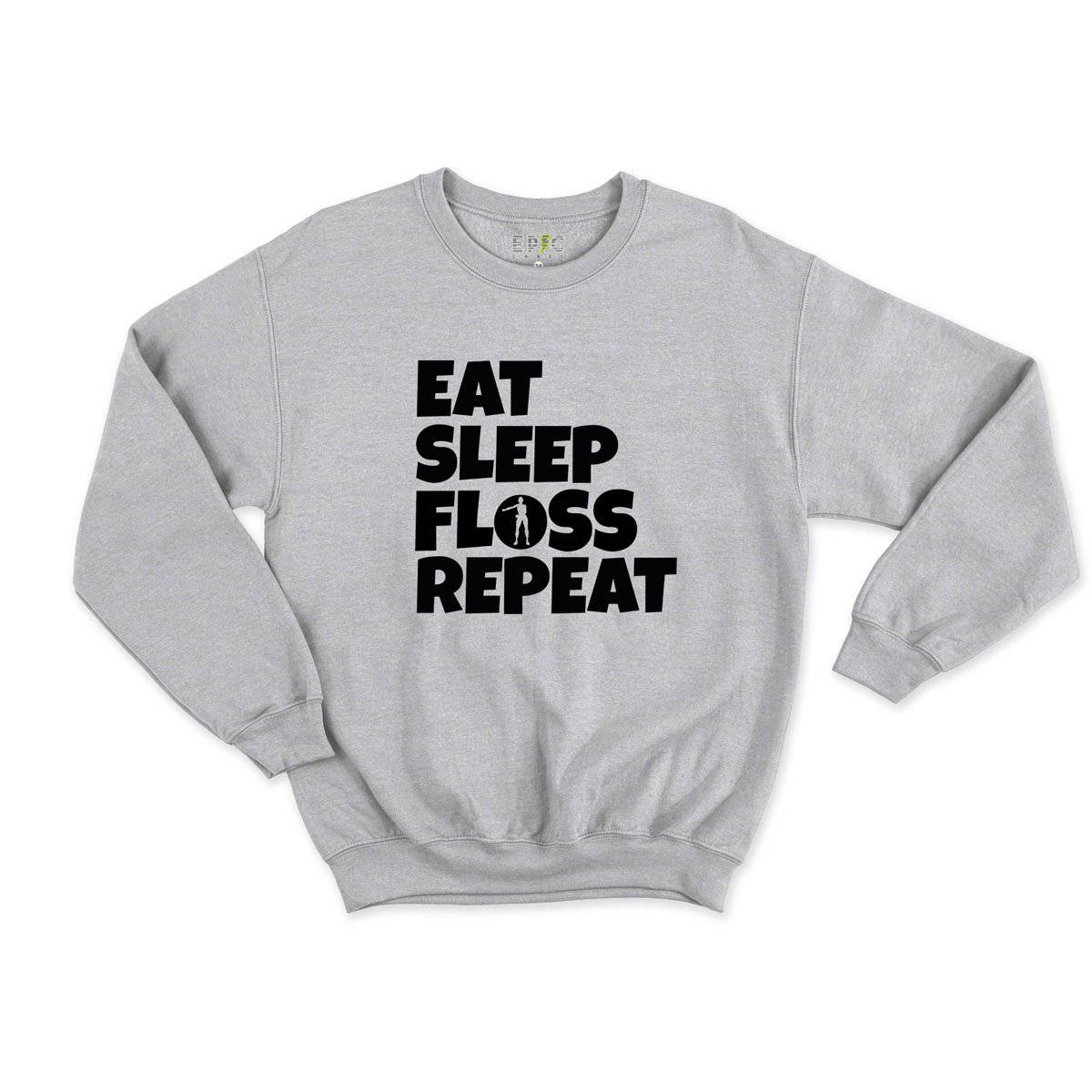 Epic Label Sweatshirt Eat Sleep Floss Repeat Sweat Enfant