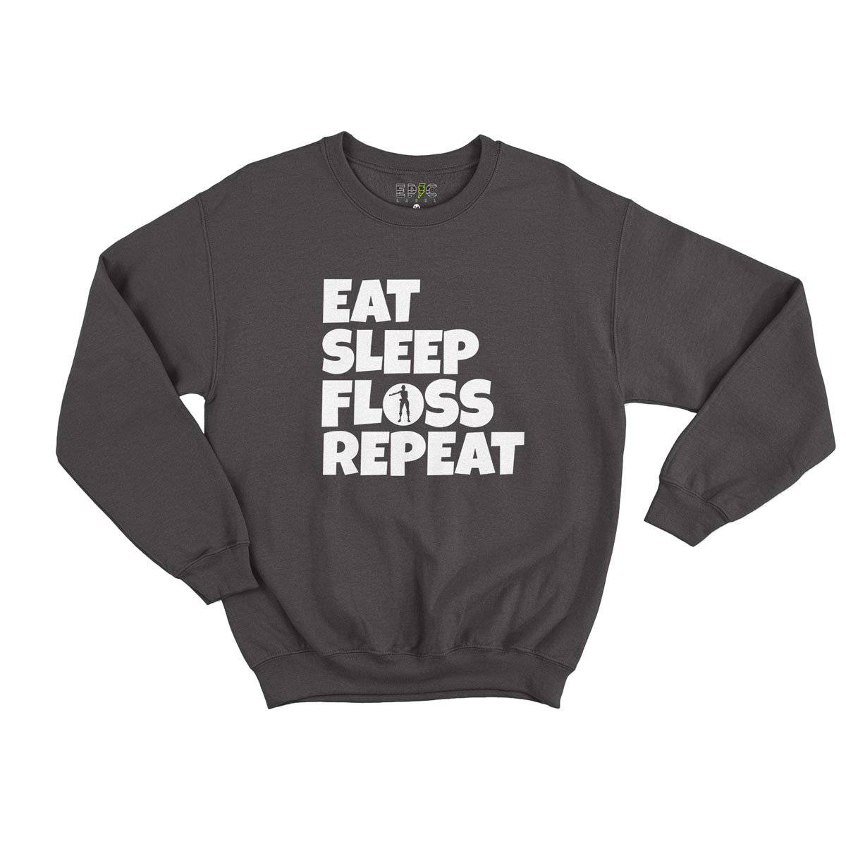 Epic Label Sweatshirt Eat Sleep Floss Repeat Sweat Enfant