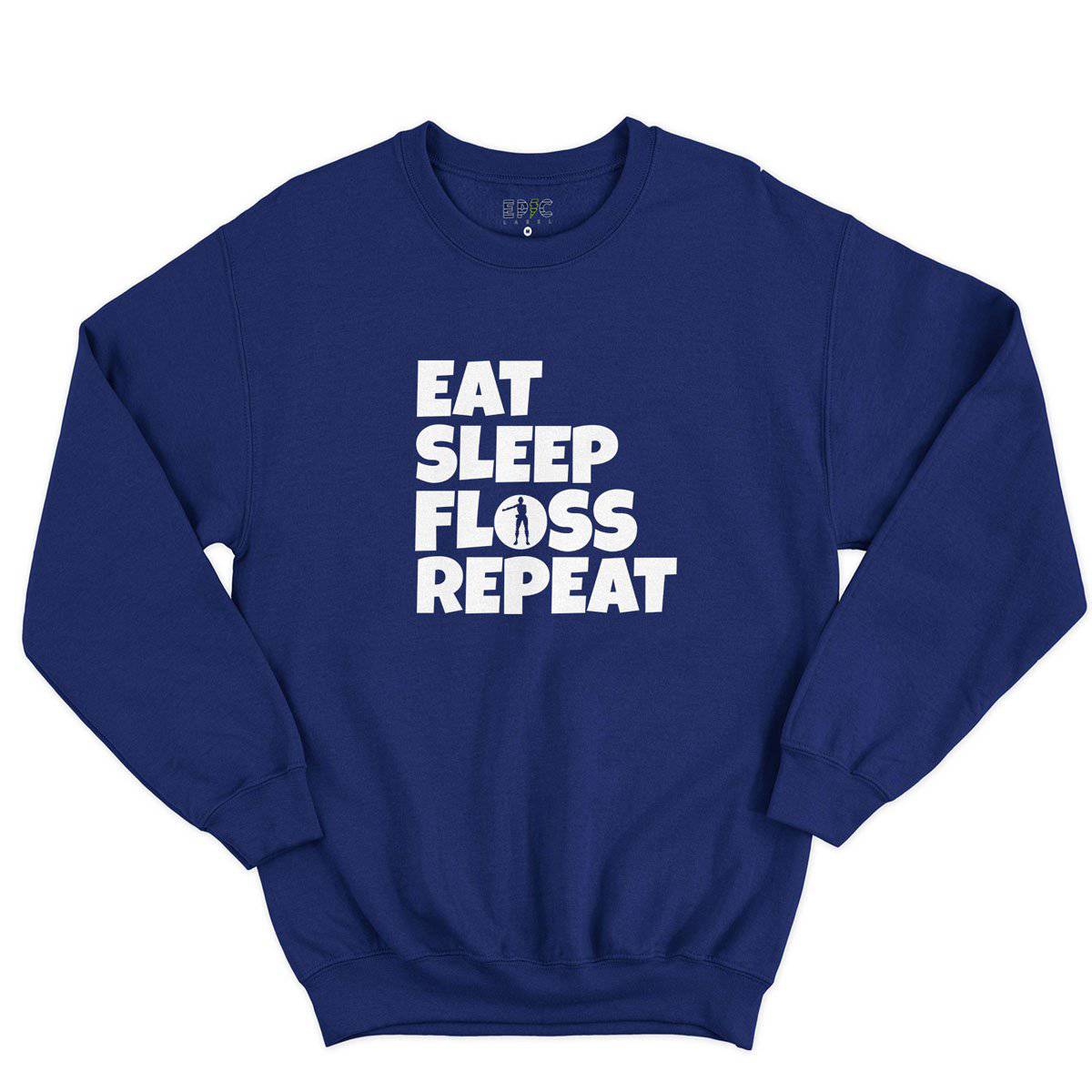 Epic Label Sweatshirt Eat Sleep Floss Repeat Sweat-shirt Pour Homme