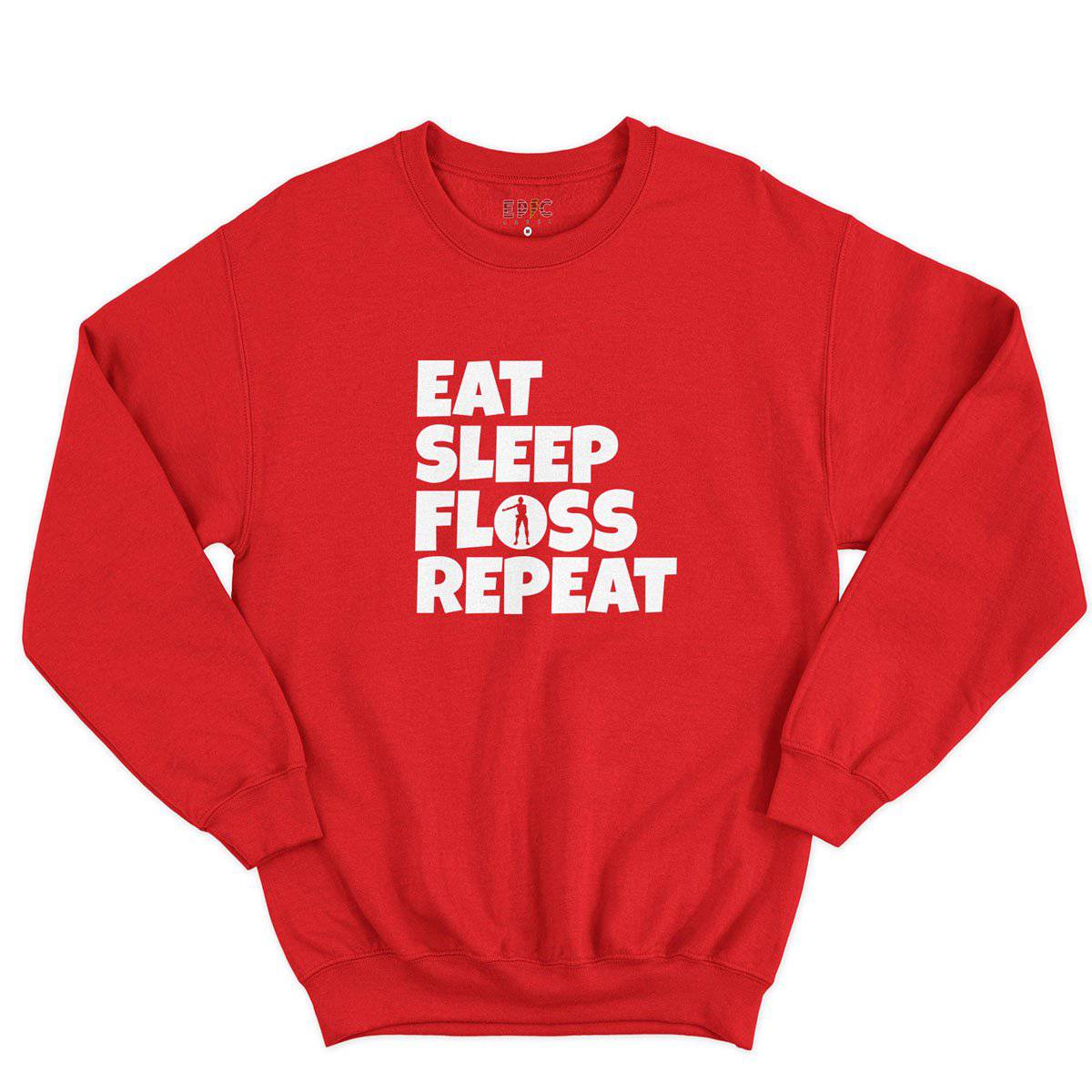 Epic Label Sweatshirt Eat Sleep Floss Repeat Sweat-shirt Pour Homme