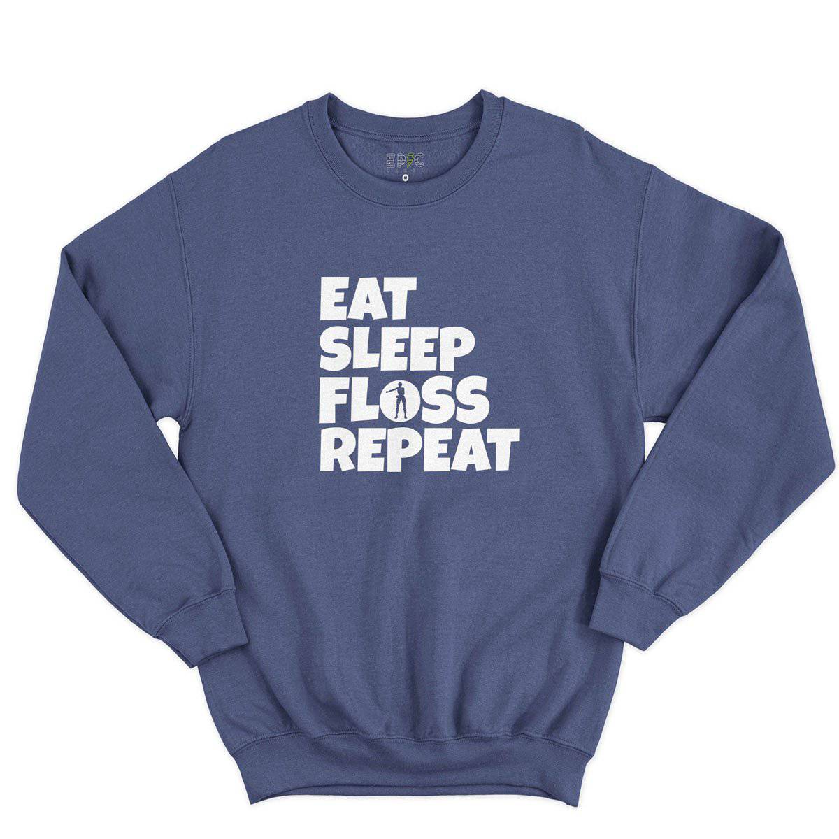 Epic Label Sweatshirt Eat Sleep Floss Repeat Sweat-shirt Pour Homme