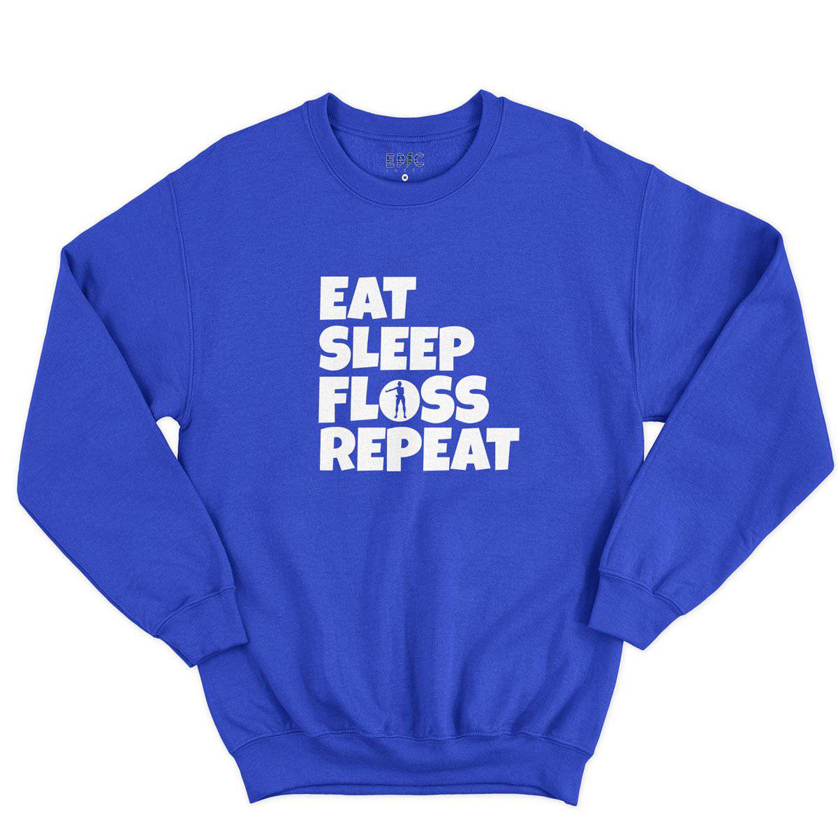Epic Label Sweatshirt Eat Sleep Floss Repeat Sweat-shirt Pour Homme