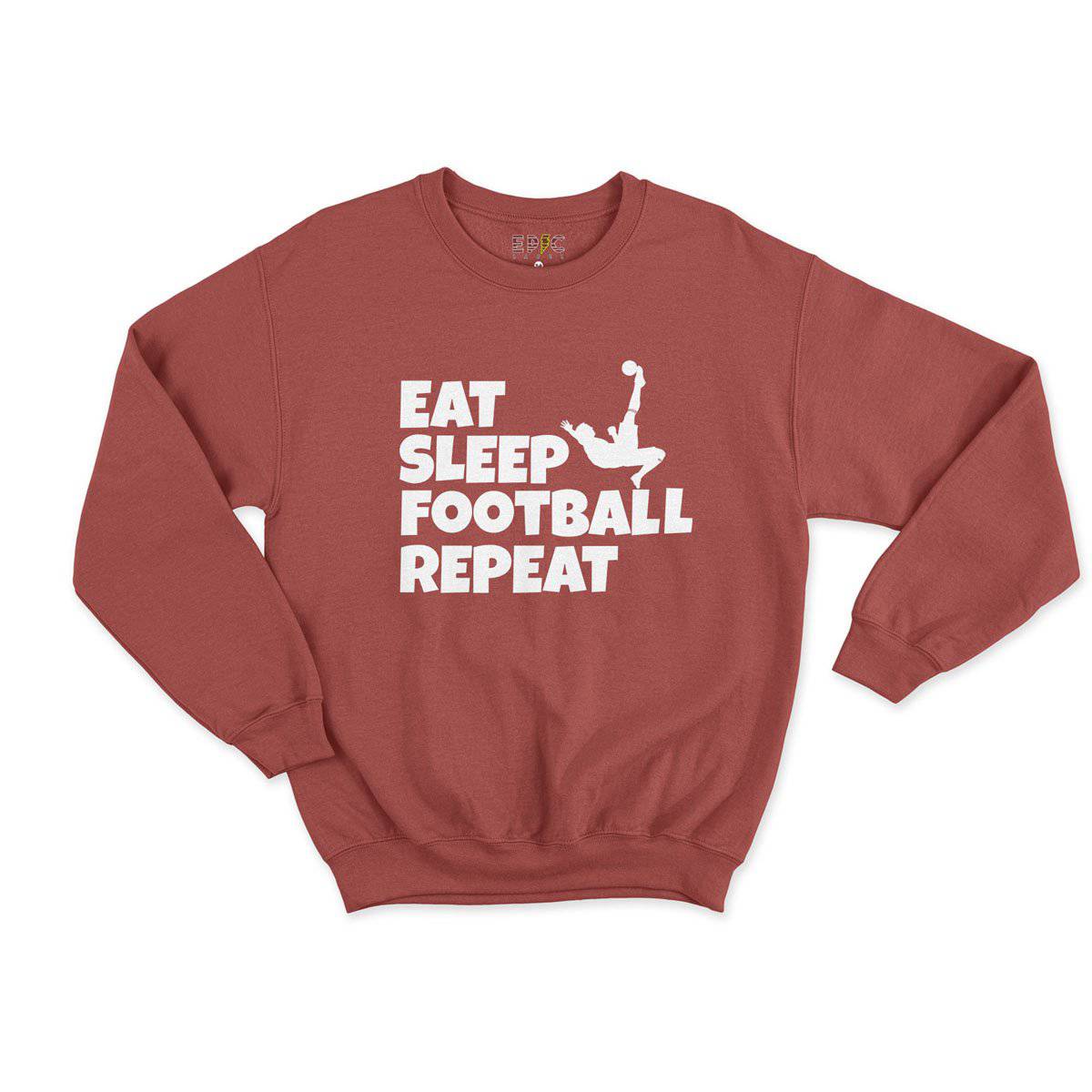 Epic Label Sweatshirt Eat Sleep Football Repeat Sweat Enfant