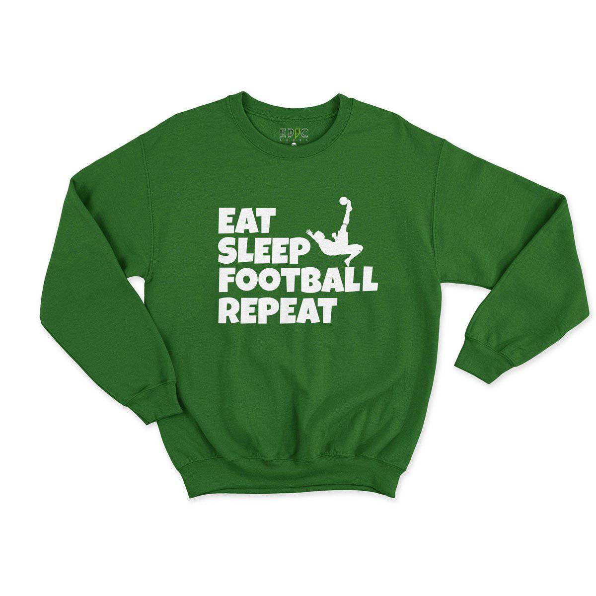 Epic Label Sweatshirt Eat Sleep Football Repeat Sweat Enfant