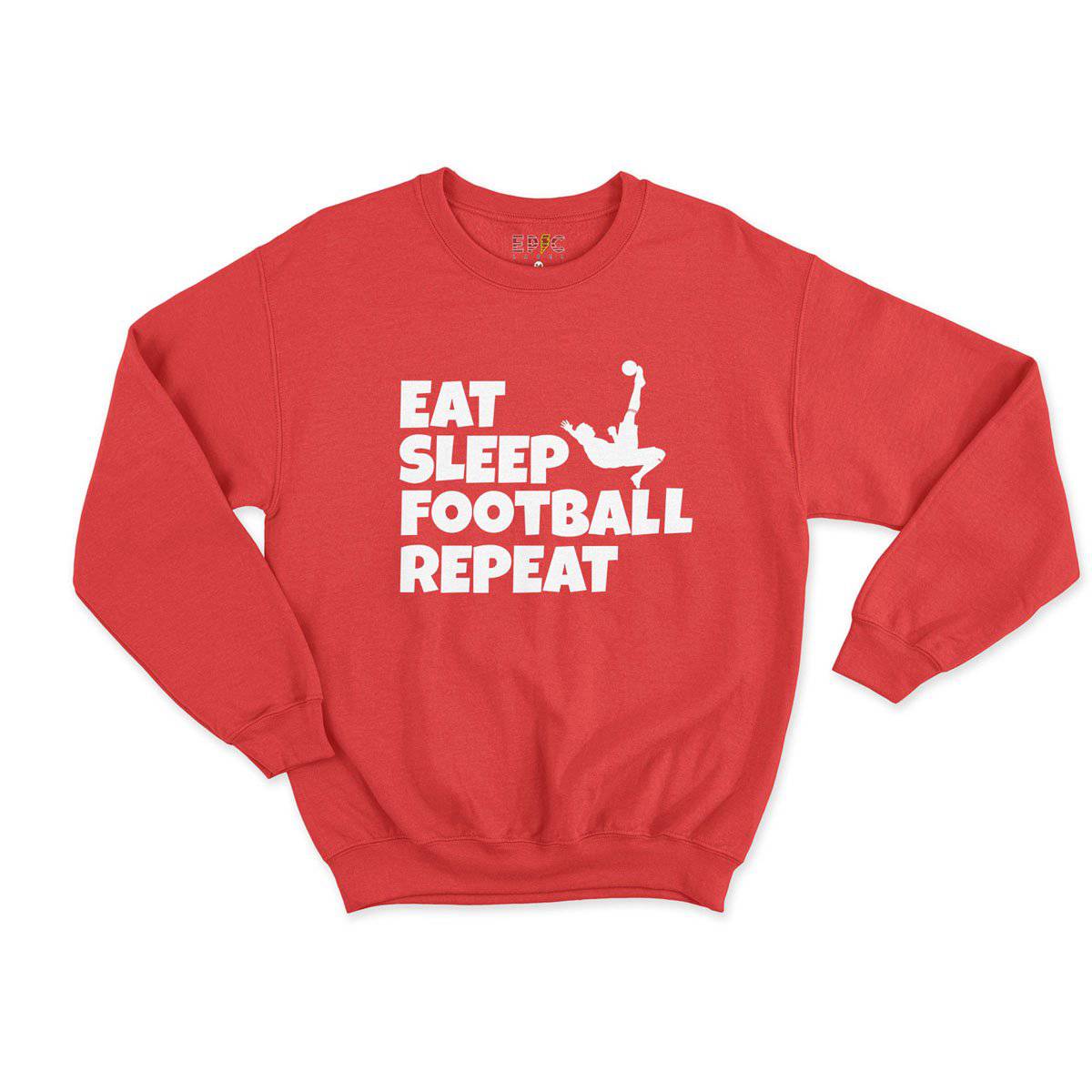 Epic Label Sweatshirt Eat Sleep Football Repeat Sweat Enfant