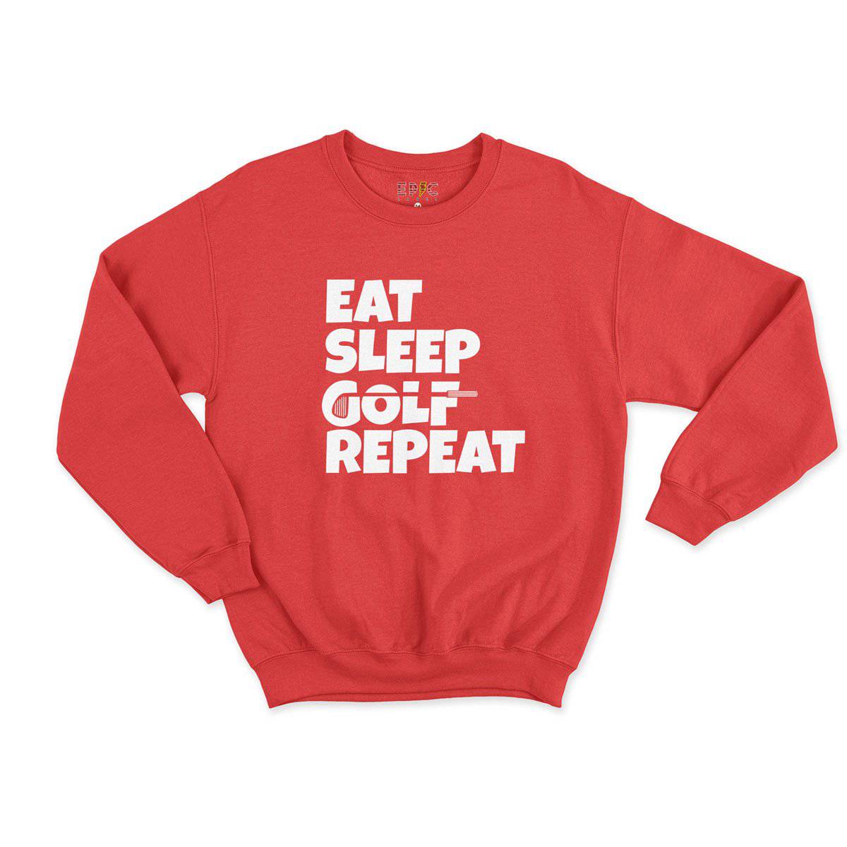 Epic Label Sweatshirt Eat Sleep Golf Repeat Sweat Enfant