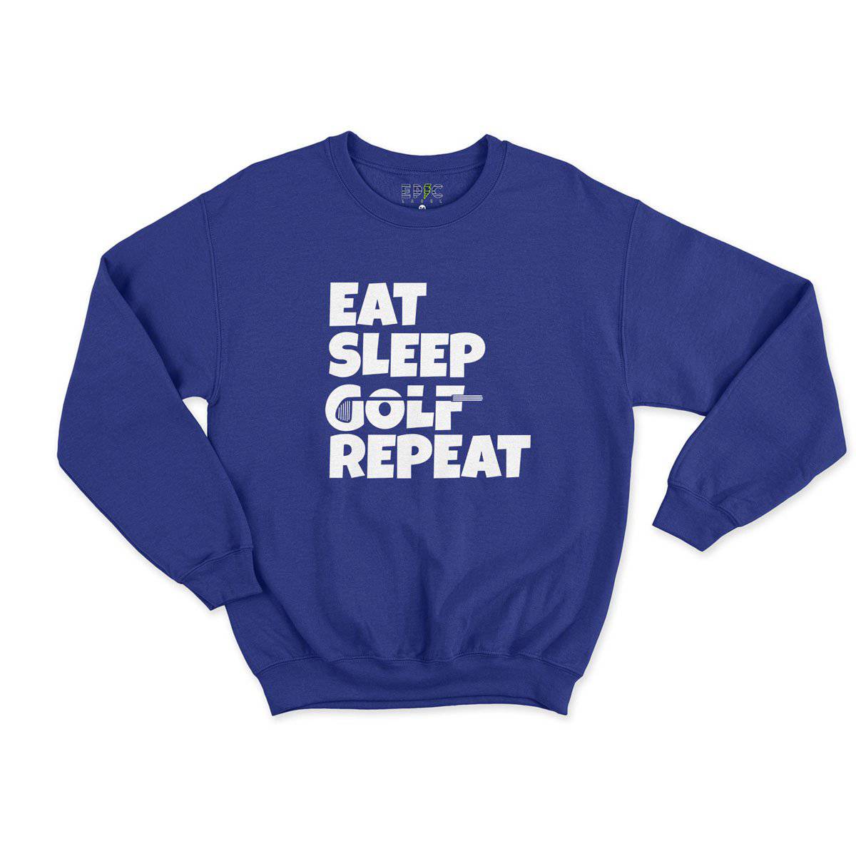 Epic Label Sweatshirt Eat Sleep Golf Repeat Sweat Enfant