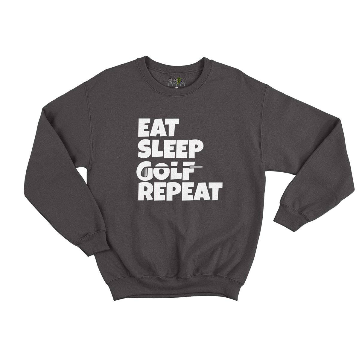 Epic Label Sweatshirt Eat Sleep Golf Repeat Sweat Enfant