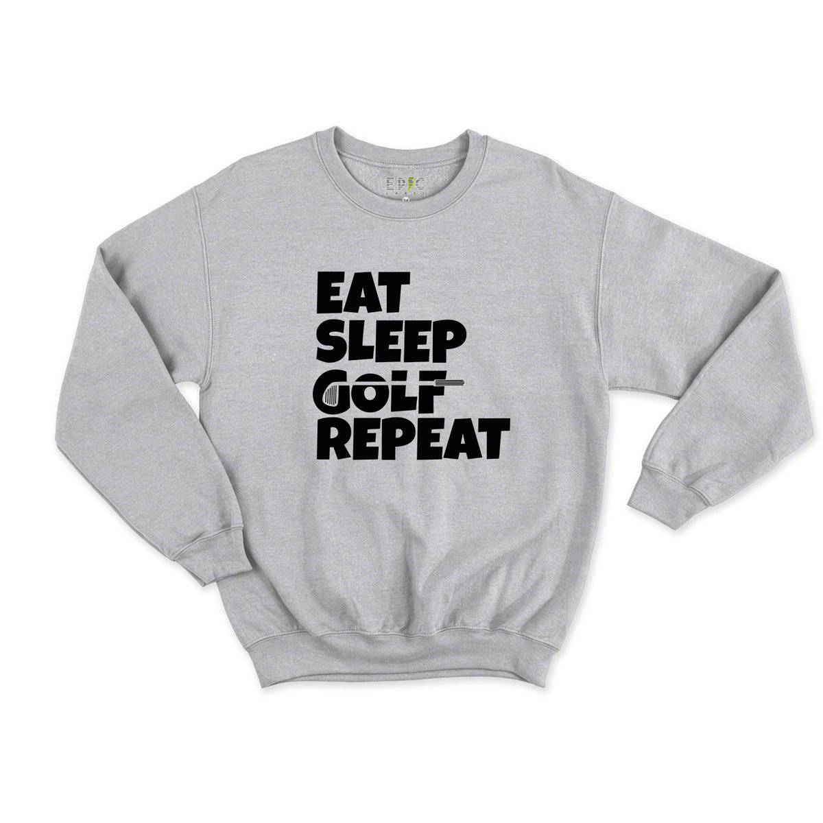 Epic Label Sweatshirt Eat Sleep Golf Repeat Sweat Enfant