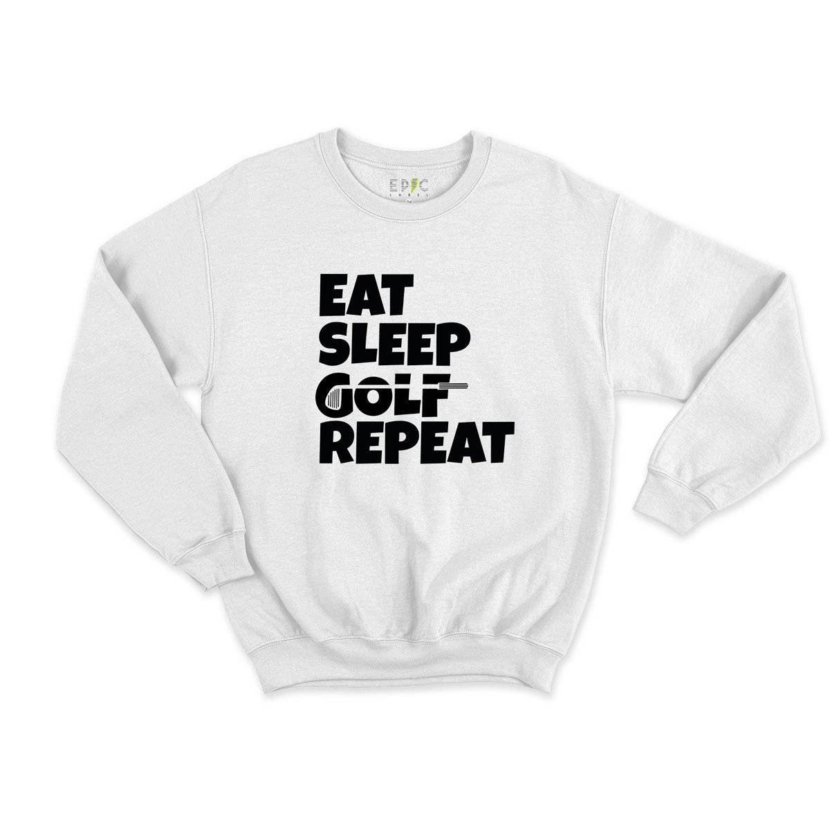Epic Label Sweatshirt Eat Sleep Golf Repeat Sweat Enfant