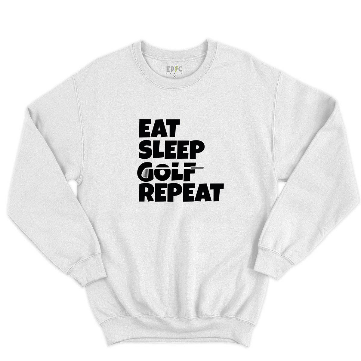 Epic Label Sweatshirt Eat Sleep Golf Repeat Sweat-shirt Pour Homme