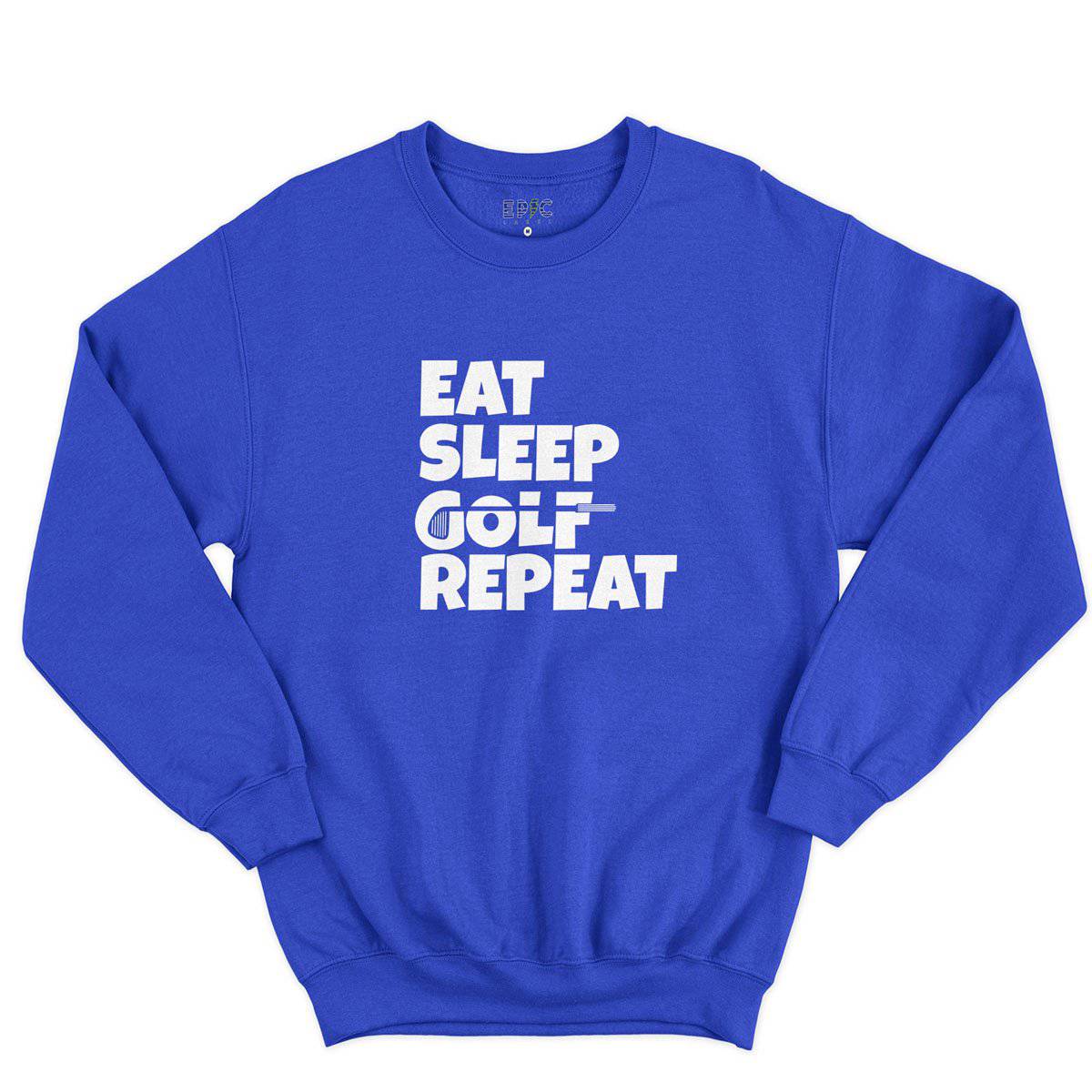 Epic Label Sweatshirt Eat Sleep Golf Repeat Sweat-shirt Pour Homme