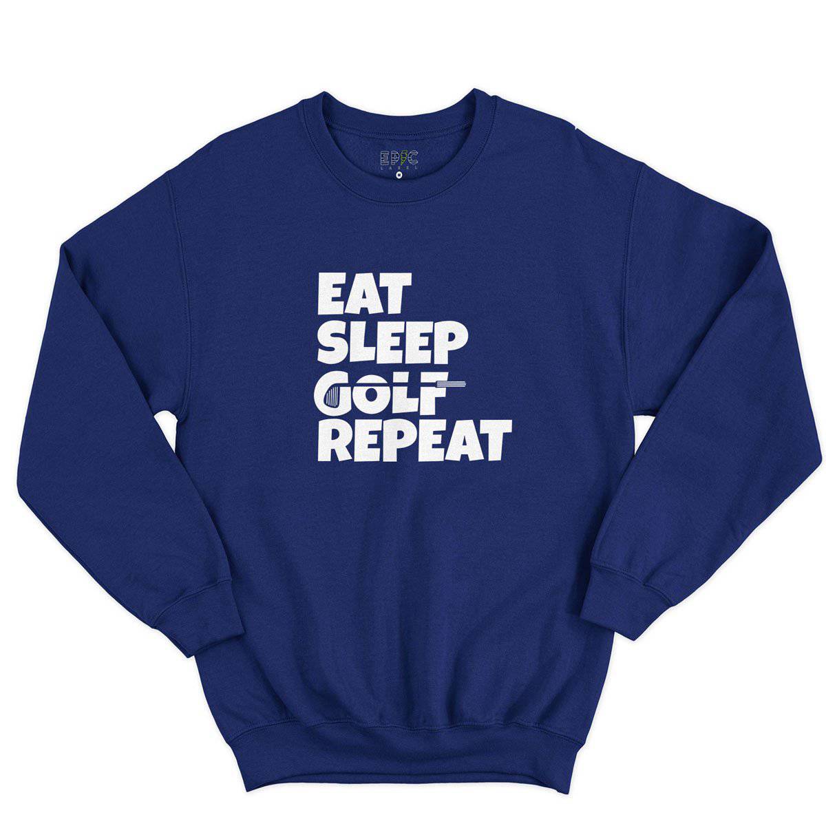 Epic Label Sweatshirt Eat Sleep Golf Repeat Sweat-shirt Pour Homme