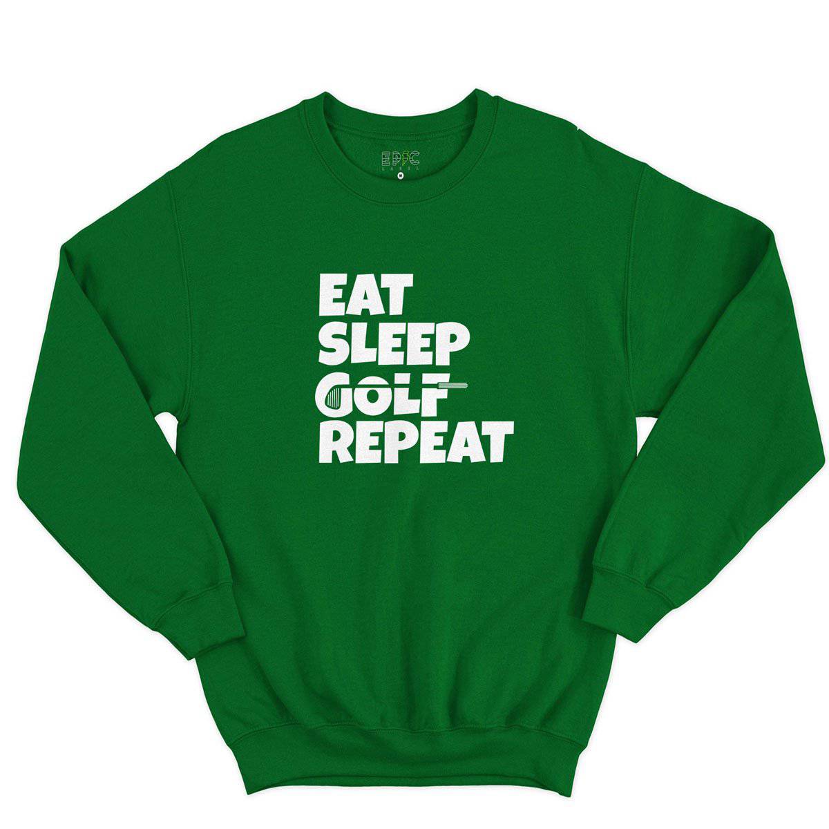 Epic Label Sweatshirt Eat Sleep Golf Repeat Sweat-shirt Pour Homme