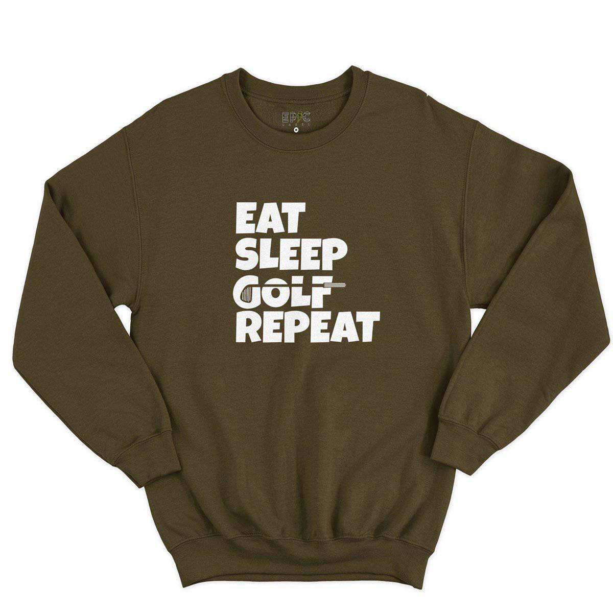 Epic Label Sweatshirt Eat Sleep Golf Repeat Sweat-shirt Pour Homme