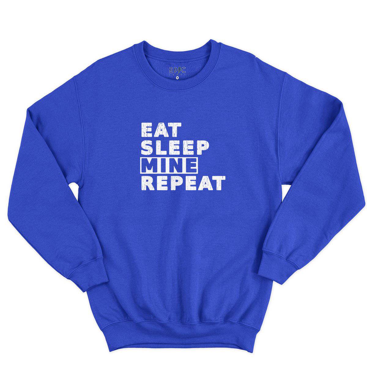 Epic Label Sweatshirt Eat Sleep Mine Repeat Sweat-shirt Pour Homme