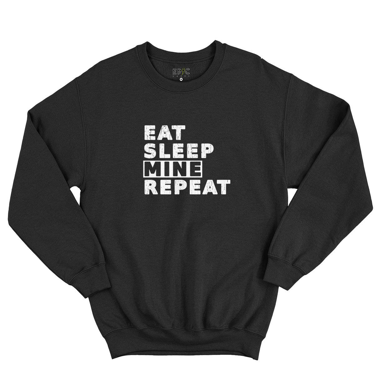 Epic Label Sweatshirt Eat Sleep Mine Repeat Sweat-shirt Pour Homme