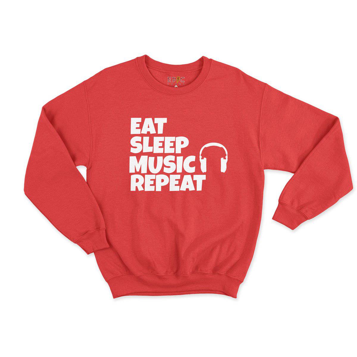 Epic Label Sweatshirt Eat Sleep Music Repeat Sweat Enfant
