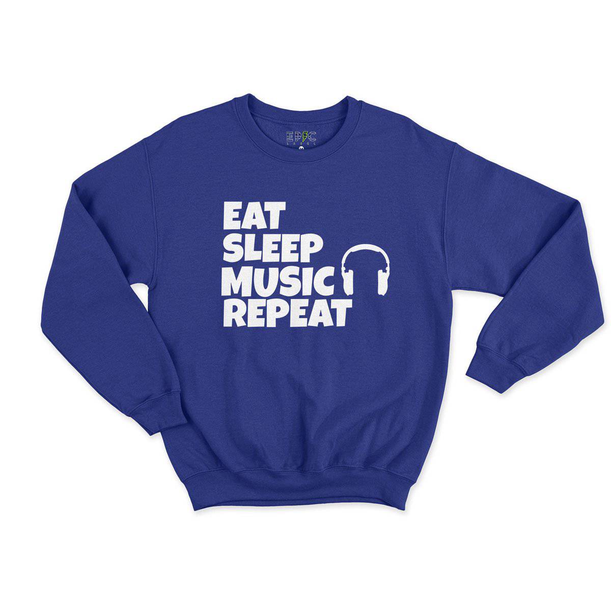 Epic Label Sweatshirt Eat Sleep Music Repeat Sweat Enfant