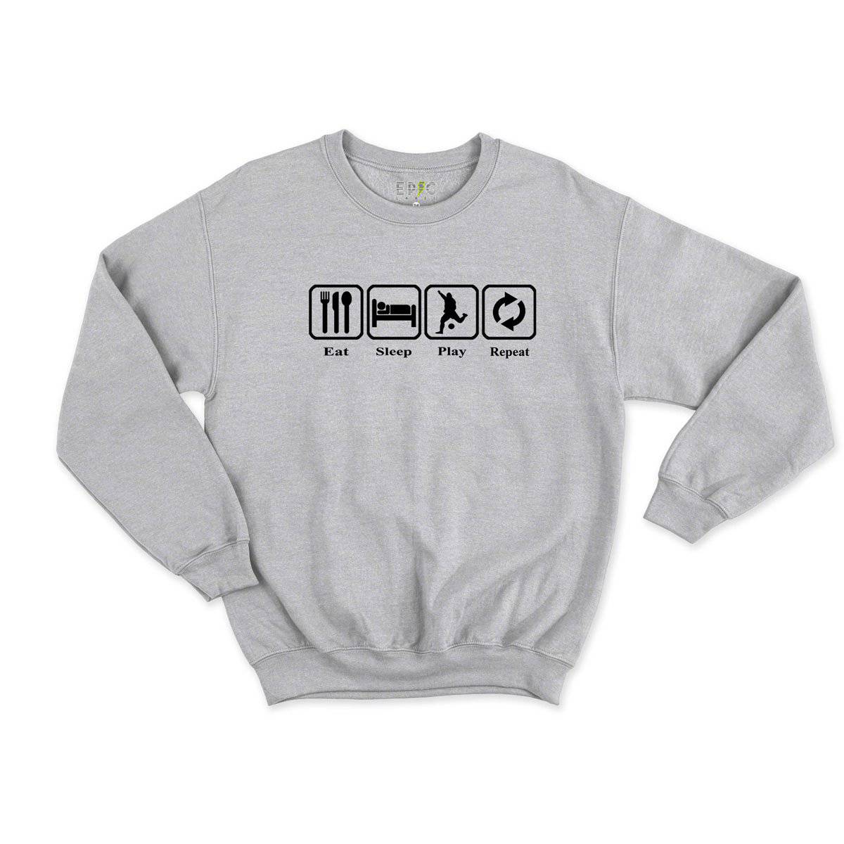 Epic Label Sweatshirt Eat Sleep Play Repeat Sweat Enfant