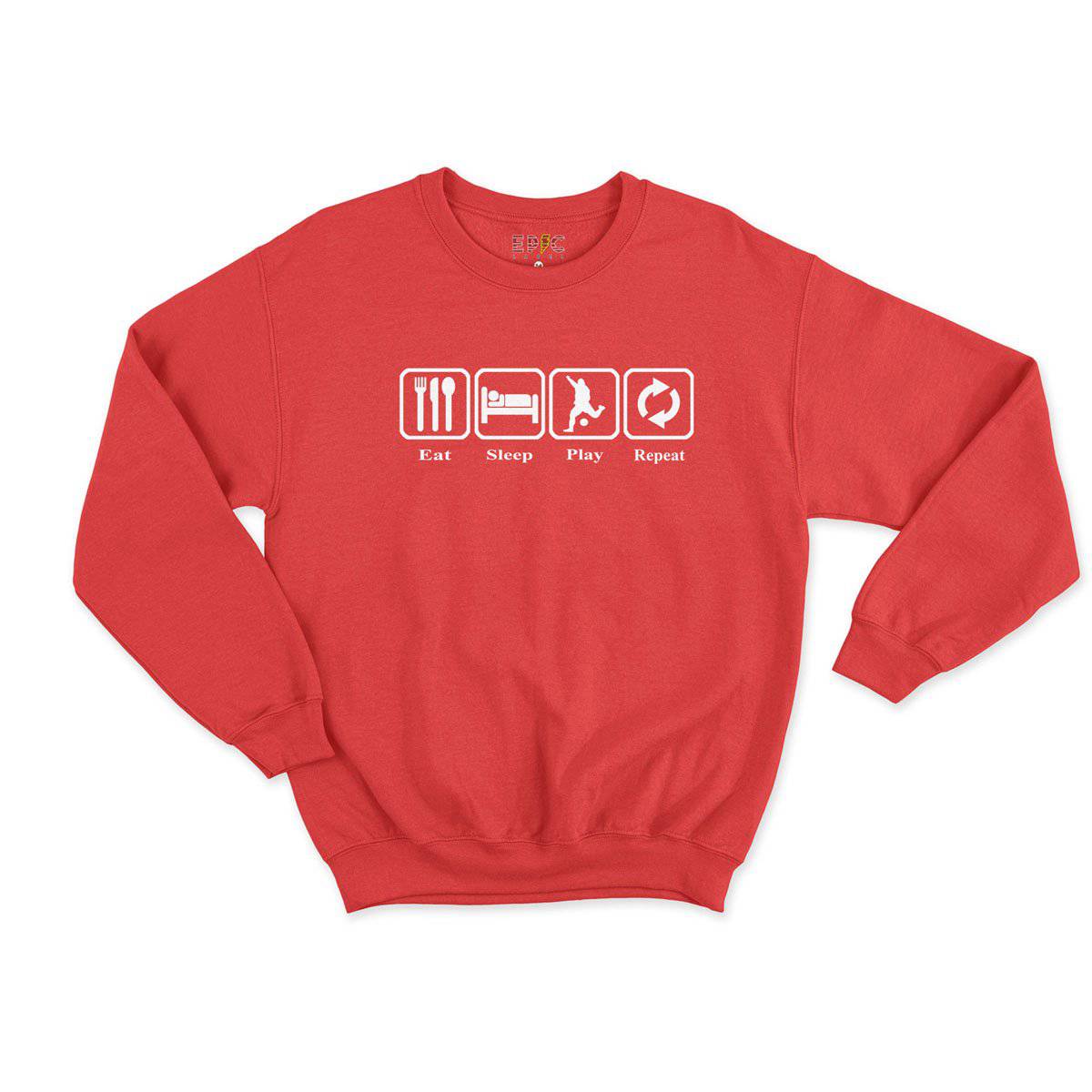 Epic Label Sweatshirt Eat Sleep Play Repeat Sweat Enfant