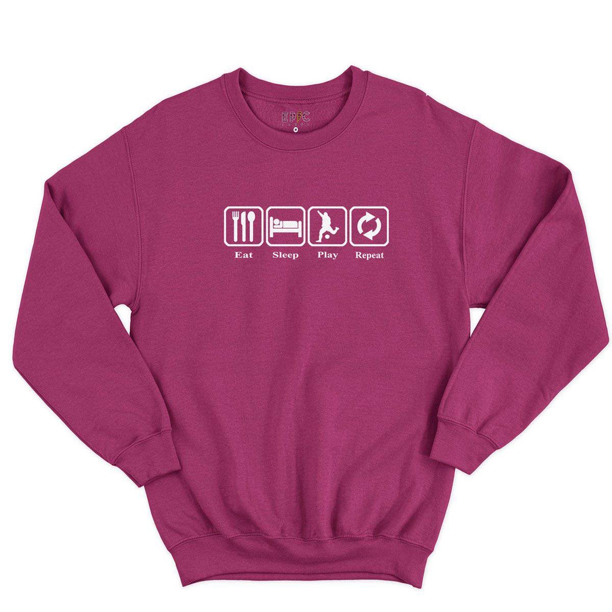 Epic Label Sweatshirt Eat Sleep Play Repeat Sweat-shirt Pour Homme