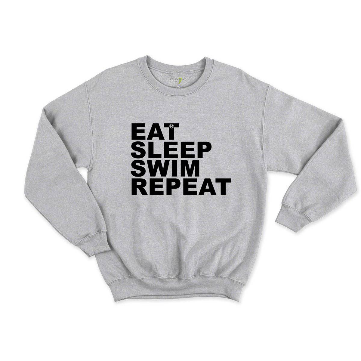 Epic Label Sweatshirt Eat Sleep Swim Repeat Sweat Enfant