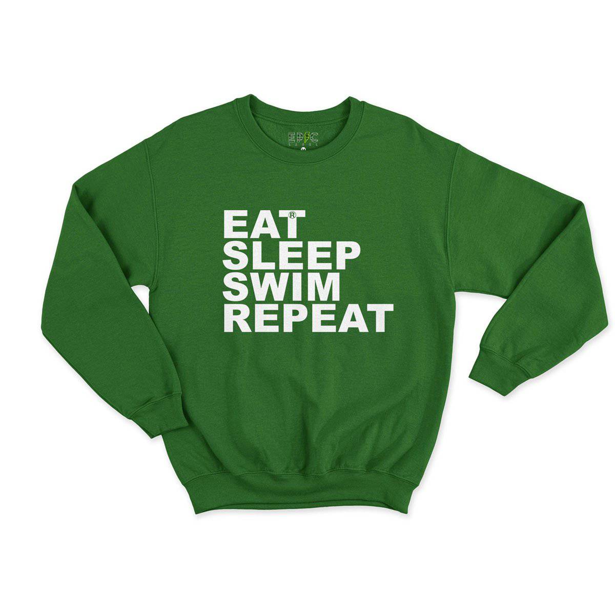 Epic Label Sweatshirt Eat Sleep Swim Repeat Sweat Enfant