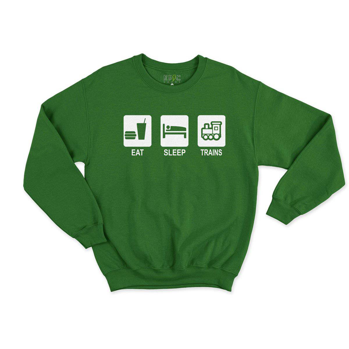 Epic Label Sweatshirt Eat Sleep Trains Sweat Enfant
