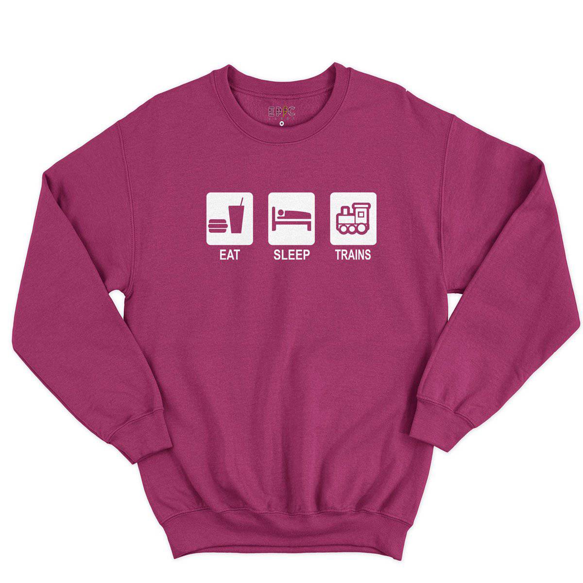 Epic Label Sweatshirt Eat Sleep Trains Sweat-shirt Pour Homme