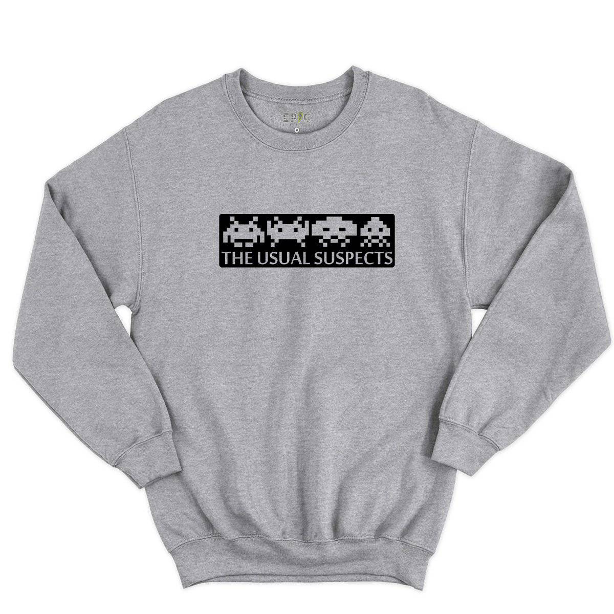 Epic Label Sweatshirt Space Invaders The Usual Suspects Sweat-shirt Pour Homme