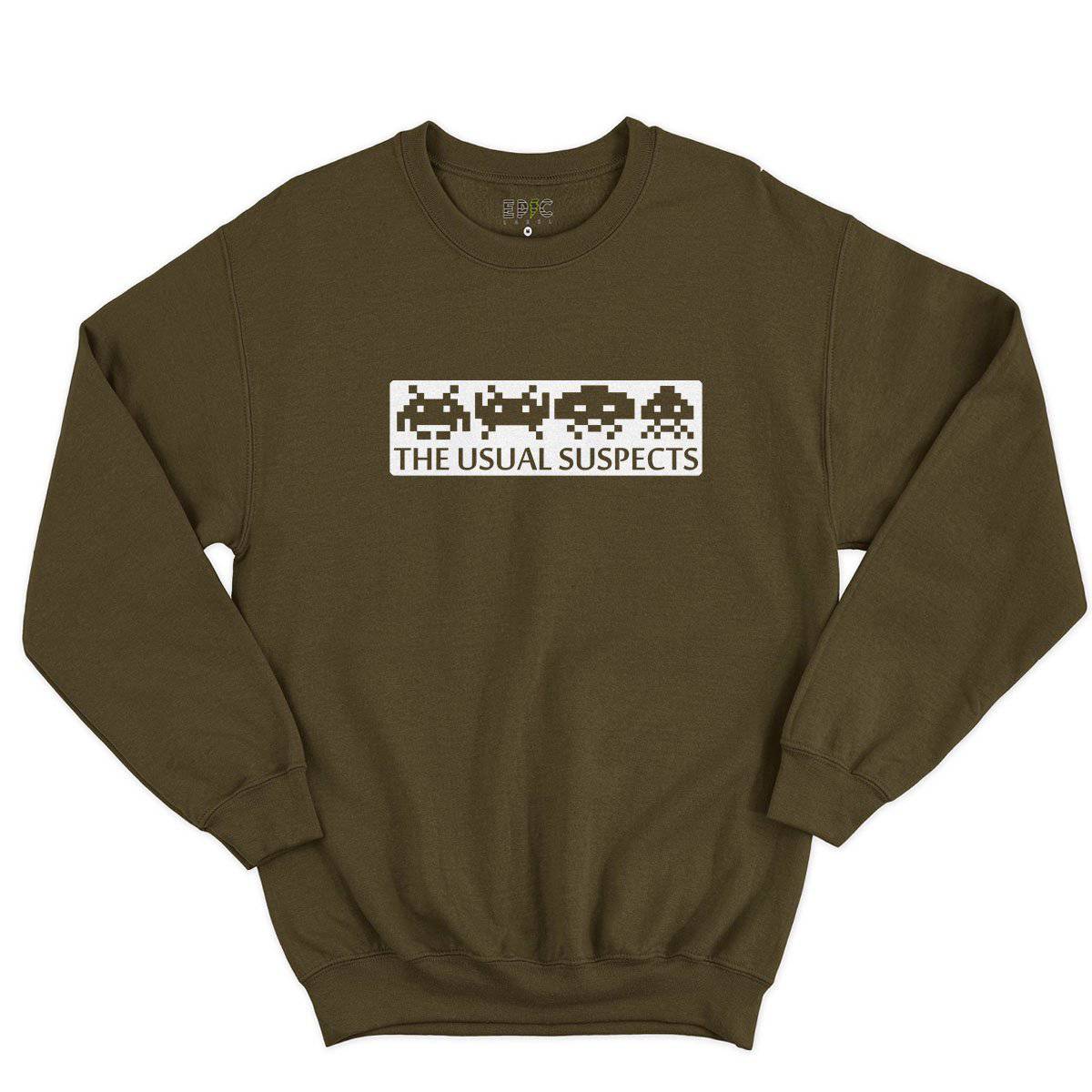 Epic Label Sweatshirt Space Invaders The Usual Suspects Sweat-shirt Pour Homme