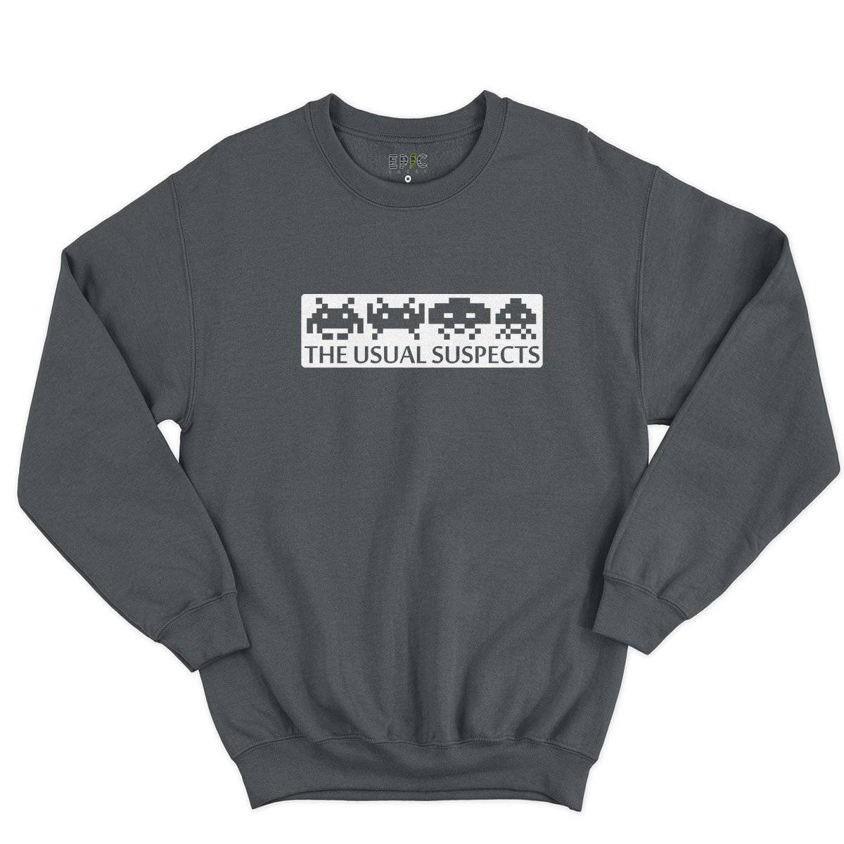 Epic Label Sweatshirt Space Invaders The Usual Suspects Sweat-shirt Pour Homme