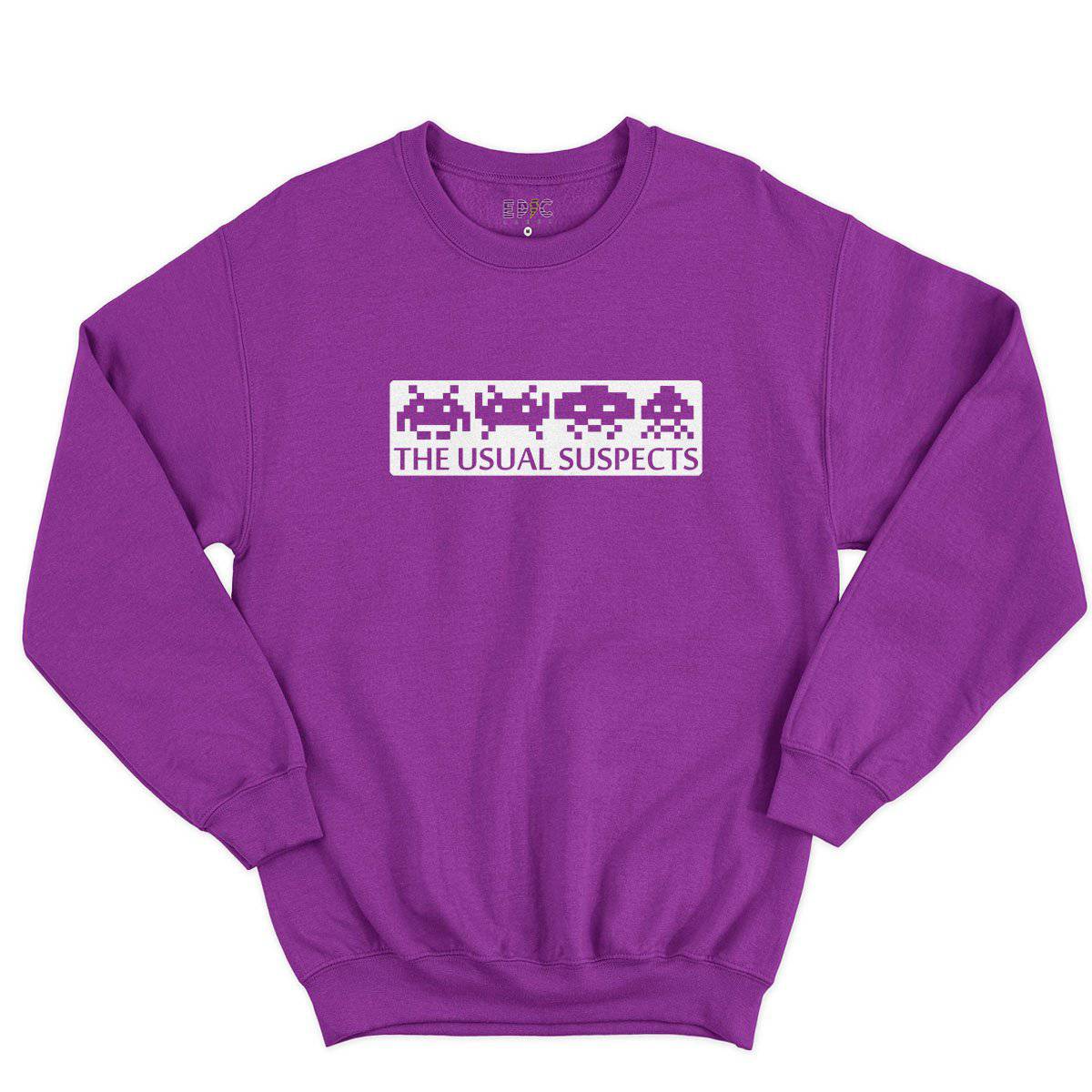 Epic Label Sweatshirt Space Invaders The Usual Suspects Sweat-shirt Pour Homme