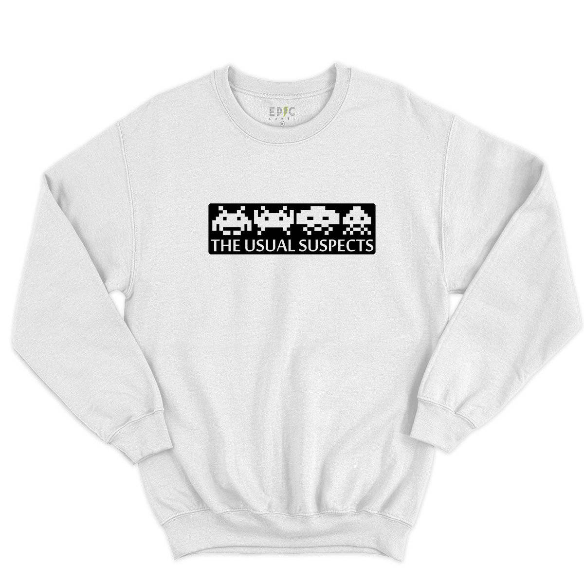 Epic Label Sweatshirt Space Invaders The Usual Suspects Sweat-shirt Pour Homme