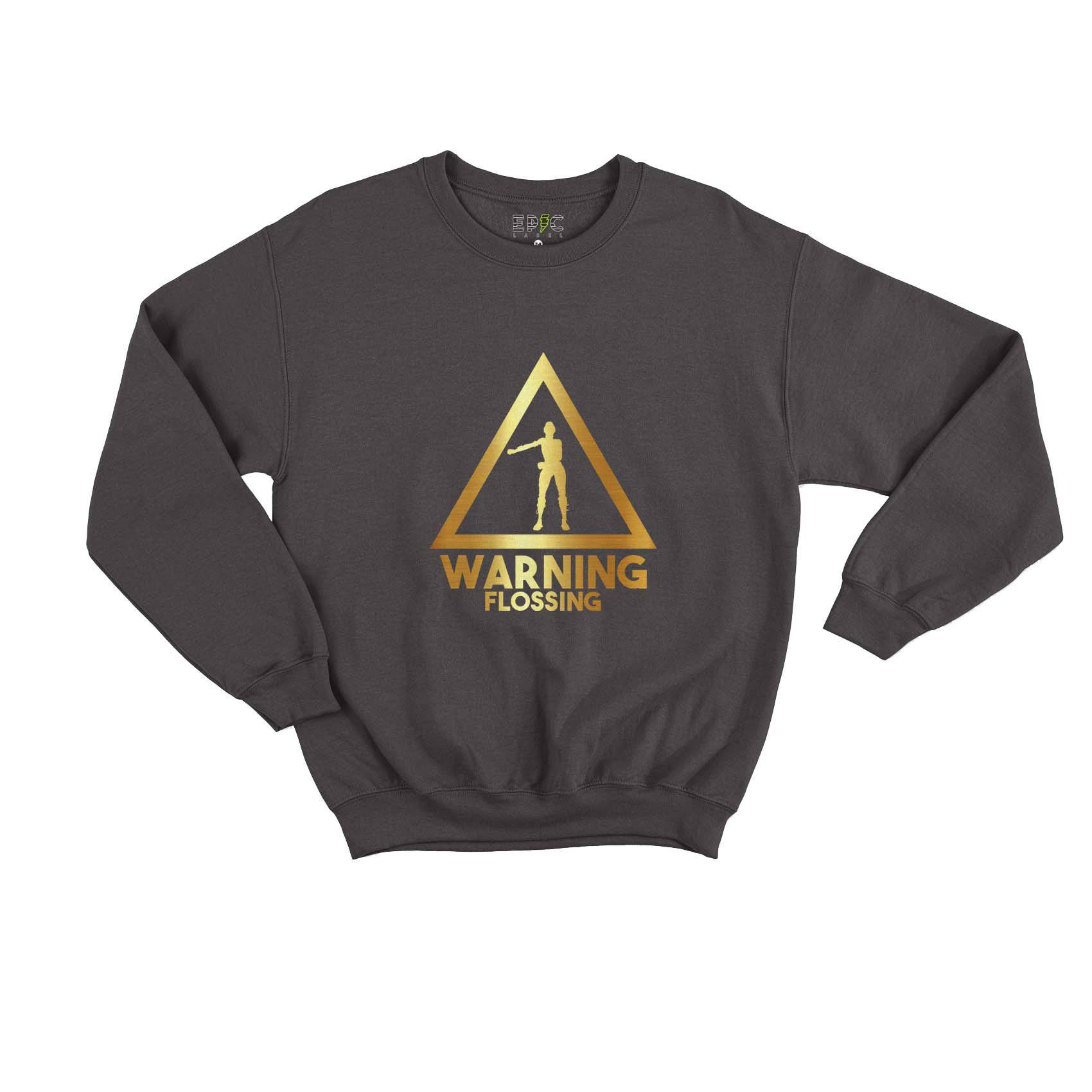 Epic Label Sweatshirt Warning Flossing Sweat Enfant