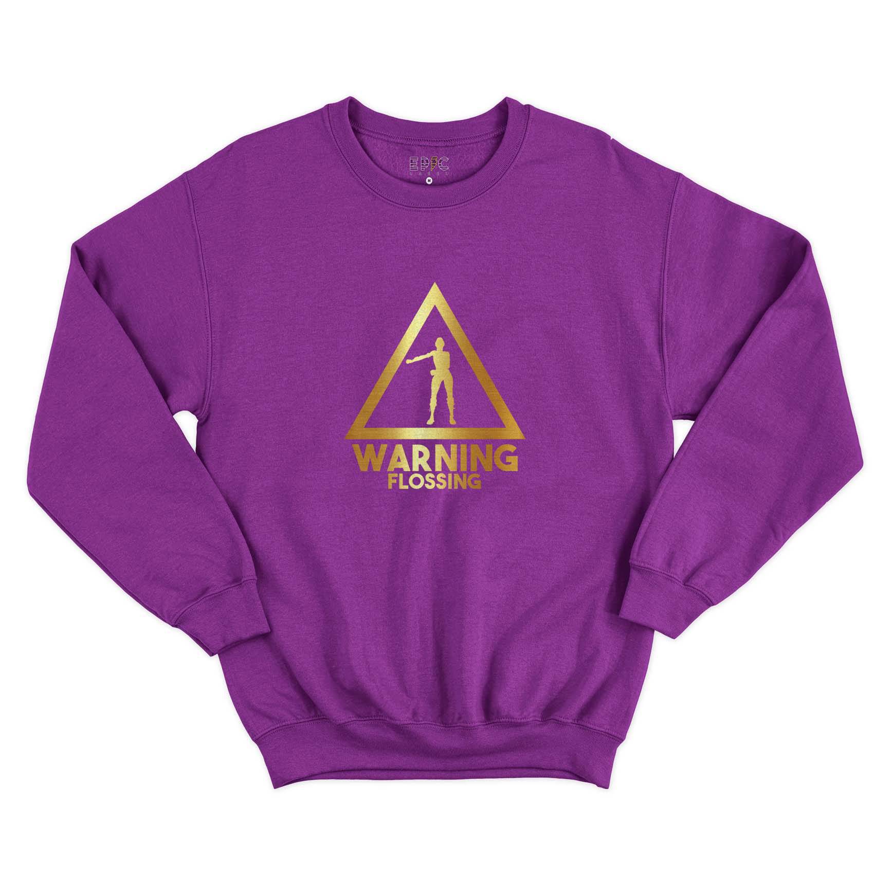 Epic Label Sweatshirt Warning Flossing Sweat-shirt Pour Homme