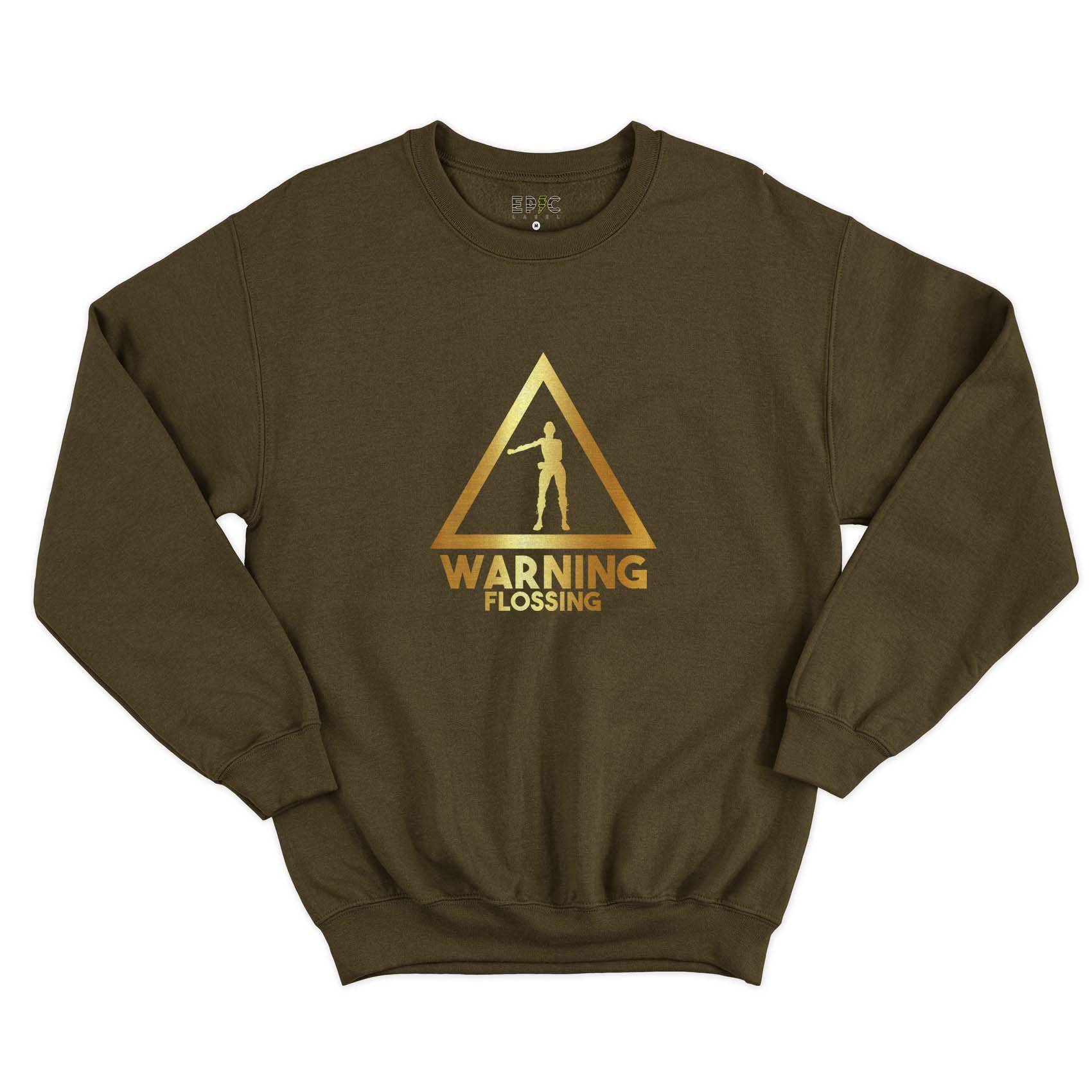 Epic Label Sweatshirt Warning Flossing Sweat-shirt Pour Homme