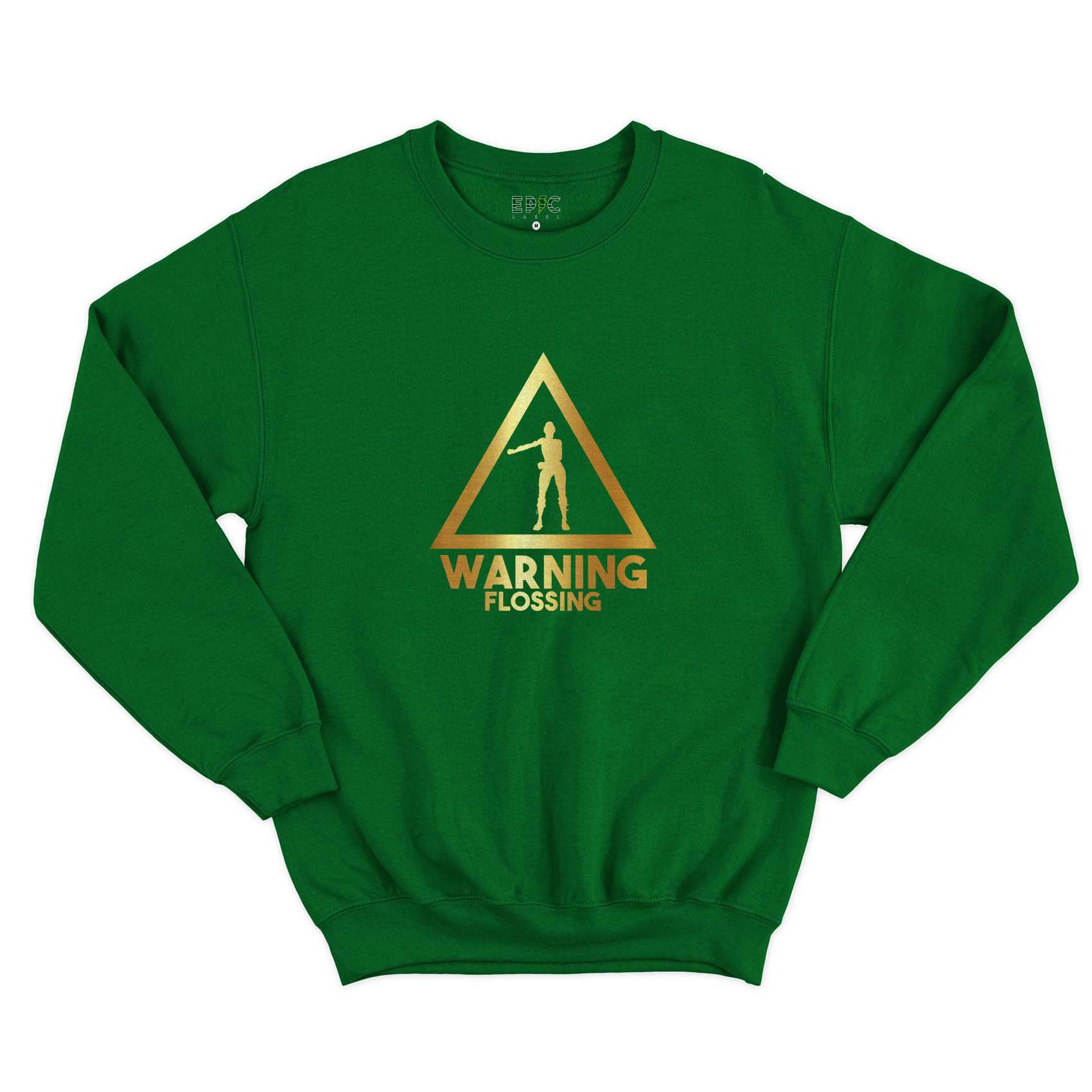 Epic Label Sweatshirt Warning Flossing Sweat-shirt Pour Homme