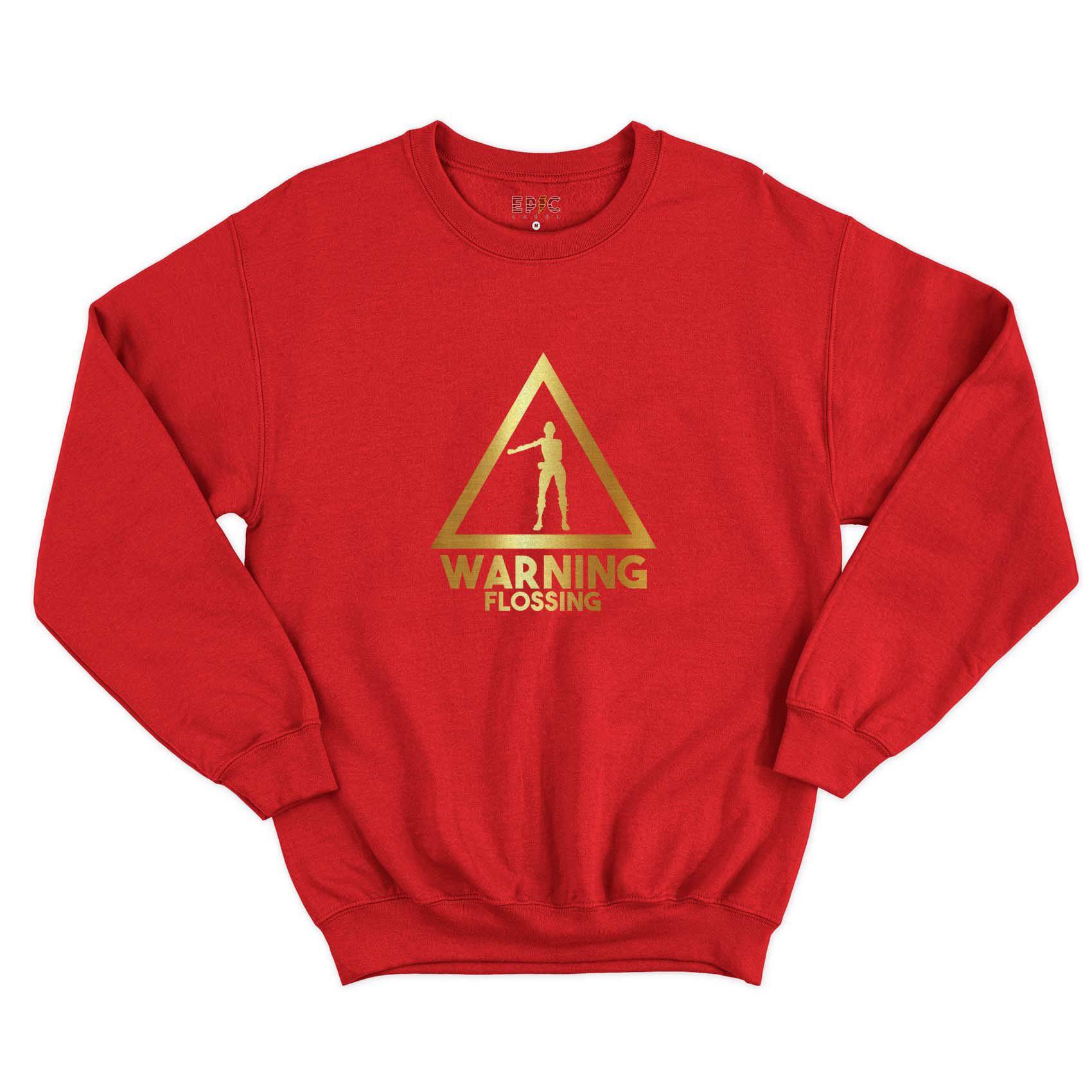 Epic Label Sweatshirt Warning Flossing Sweat-shirt Pour Homme