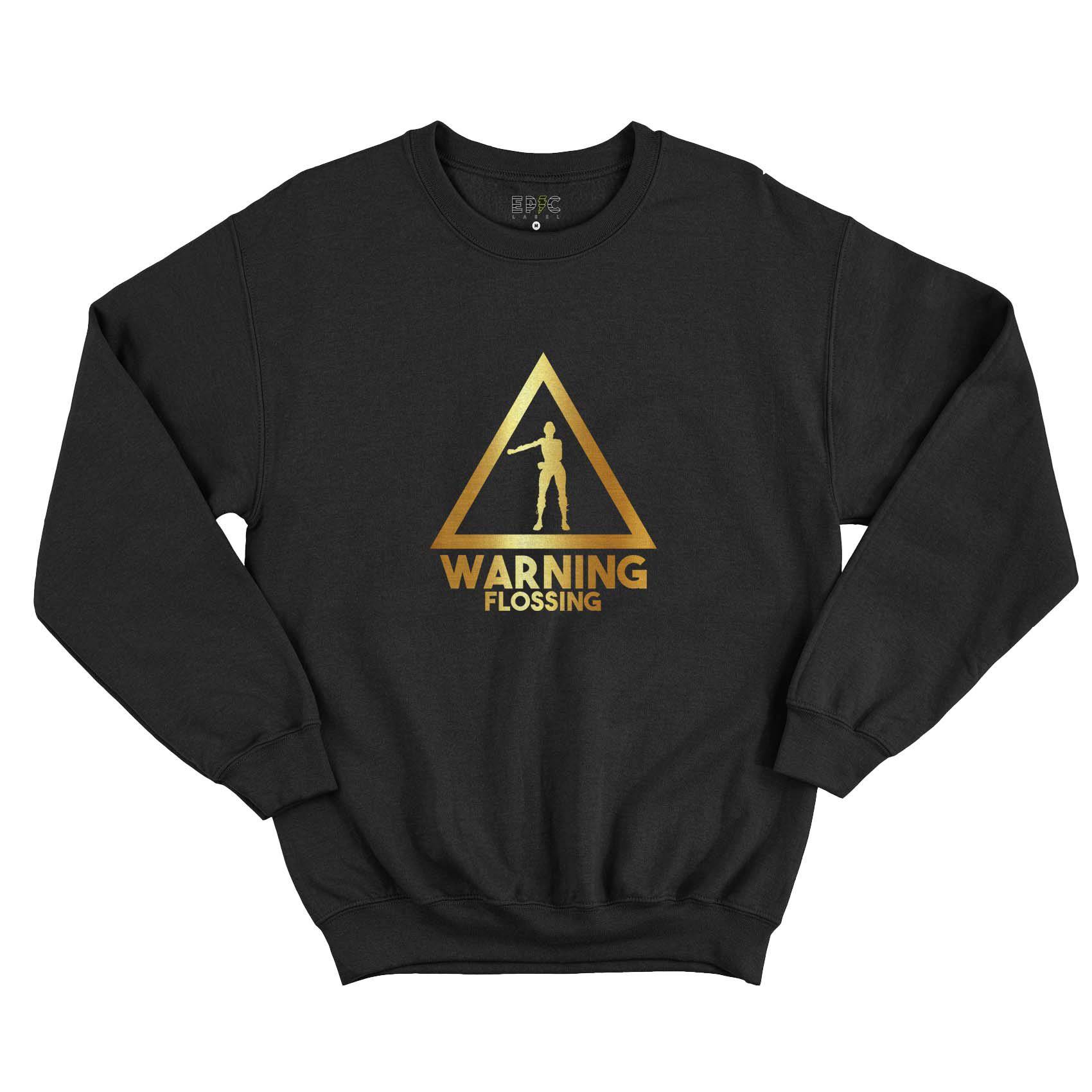 Epic Label Sweatshirt Warning Flossing Sweat-shirt Pour Homme