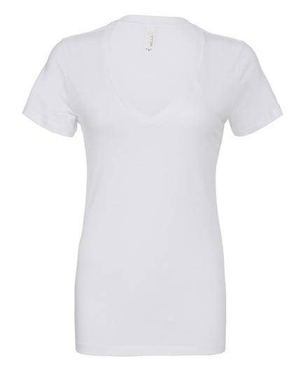 Epic Label T-shirts Bella 6035 T-Shirt En Jersey À Manches Courtes Et Col En V Profond Pour Femme
