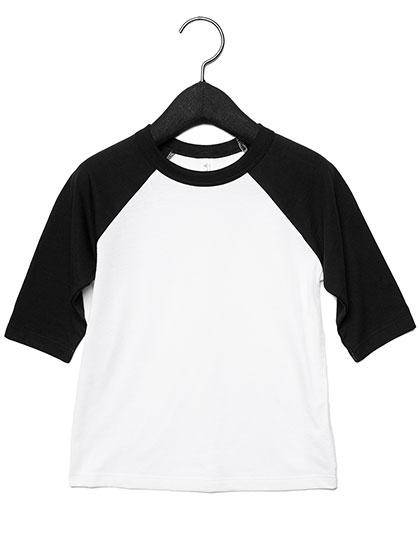 Epic Label T-shirts Canvas 3200T T-Shirt De Baseball À Manches Pour Tout-Petits