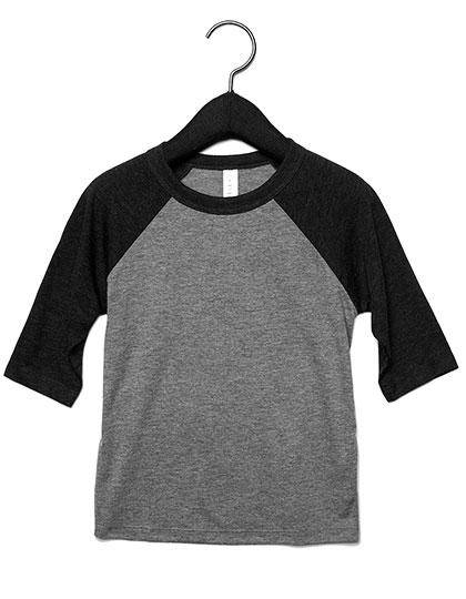 Epic Label T-shirts Canvas 3200T T-Shirt De Baseball À Manches Pour Tout-Petits