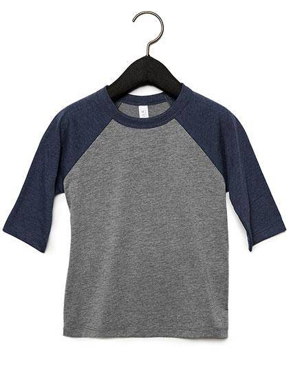 Epic Label T-shirts Canvas 3200T T-Shirt De Baseball À Manches Pour Tout-Petits