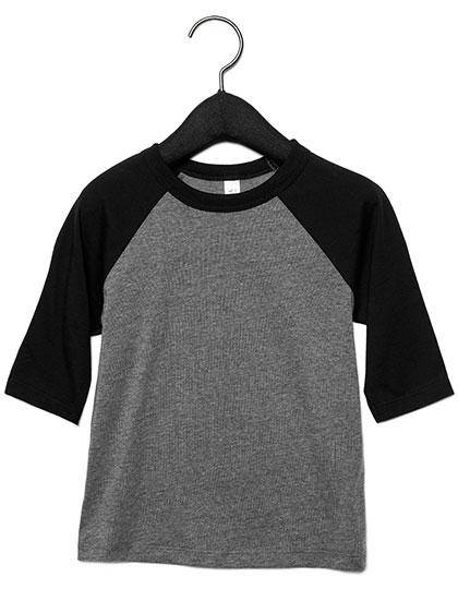 Epic Label T-shirts Canvas 3200T T-Shirt De Baseball À Manches Pour Tout-Petits